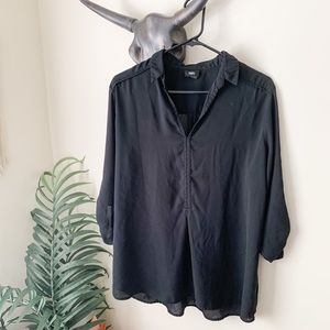 Simple Black Blouse